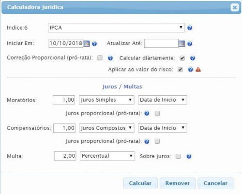 , Novidade no GOJUR &#8211; Relatório de cálculo monetário do processo